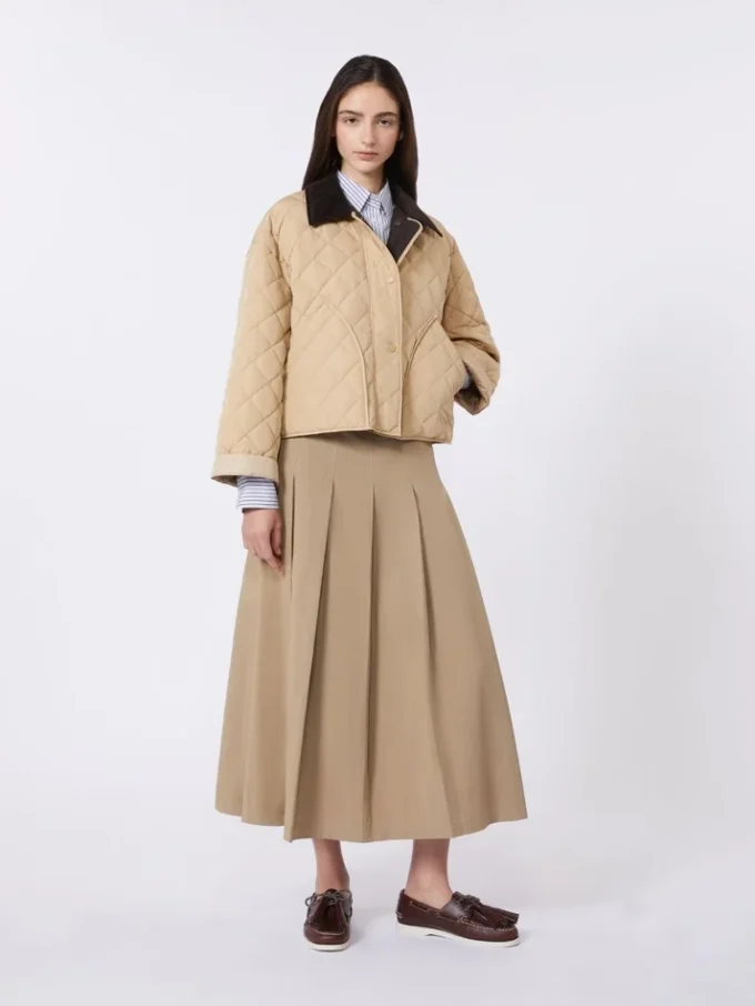 Giacca imbottita reversibile in tessuto idrorepellente, beige Giacca imbottita reversibile in tessuto idrorepellente, beige