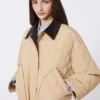 Giacca imbottita reversibile in tessuto idrorepellente, beige Giacca imbottita reversibile in tessuto idrorepellente, beige