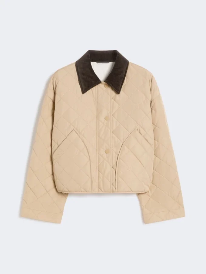 Giacca imbottita reversibile in tessuto idrorepellente, beige Giacca imbottita reversibile in tessuto idrorepellente, beige
