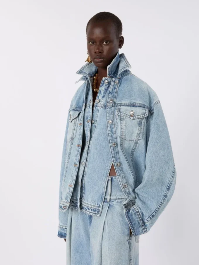 Giacca in denim a due pezzi, blu notte Giacca in denim a due pezzi, blu notte