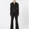 Giacca in gabardine elasticizzata slim fit, nera Giacca in gabardine elasticizzata slim fit, nera