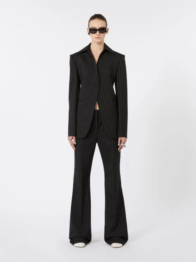 Giacca in gabardine elasticizzata slim fit, nera Giacca in gabardine elasticizzata slim fit, nera