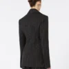 Giacca in gabardine elasticizzata slim fit, nera Giacca in gabardine elasticizzata slim fit, nera