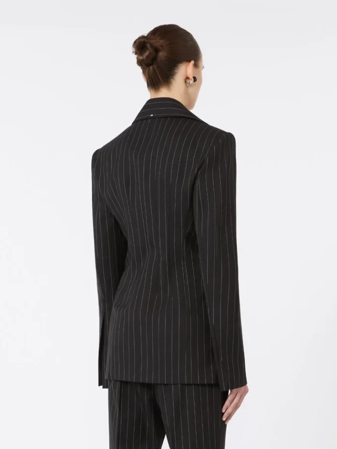 Giacca in gabardine elasticizzata slim fit, nera Giacca in gabardine elasticizzata slim fit, nera