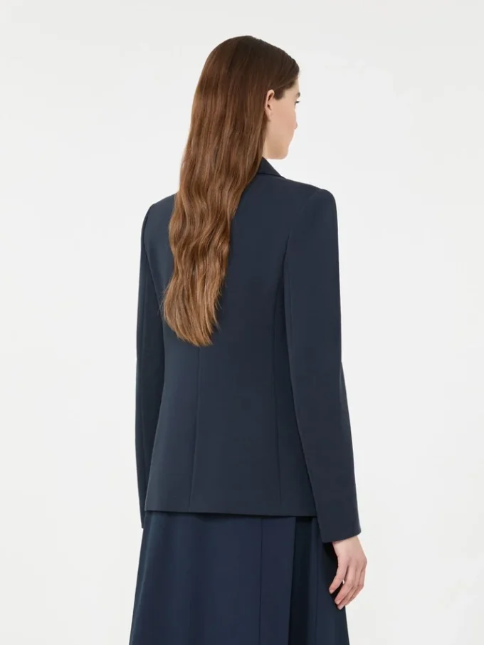 Giacca in jersey di cotone, blu navy Giacca in jersey di cotone, blu navy