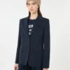 Giacca in jersey di cotone, blu navy Giacca in jersey di cotone, blu navy