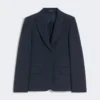 Giacca in jersey di cotone, blu navy Giacca in jersey di cotone, blu navy