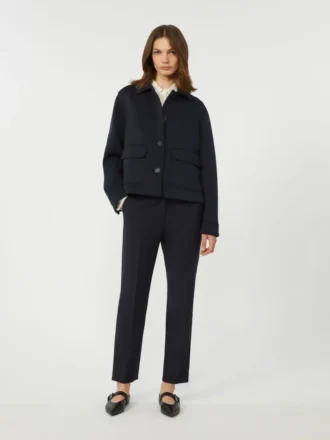 Giacca in jersey tecnico, blu navy