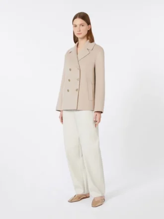 Giacca in lana, beige rosa