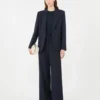 Giacca in lana elasticizzata, blu navy Giacca in lana elasticizzata, blu navy