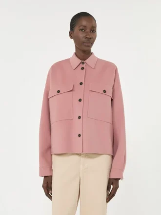 Giacca in misto lana Double Face, rosa antico