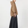 Giacca in taffetà idrorepellente, color cammello