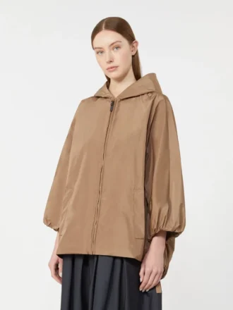Giacca in taffetà idrorepellente, color cammello