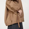 Giacca in taffetà idrorepellente, color cammello