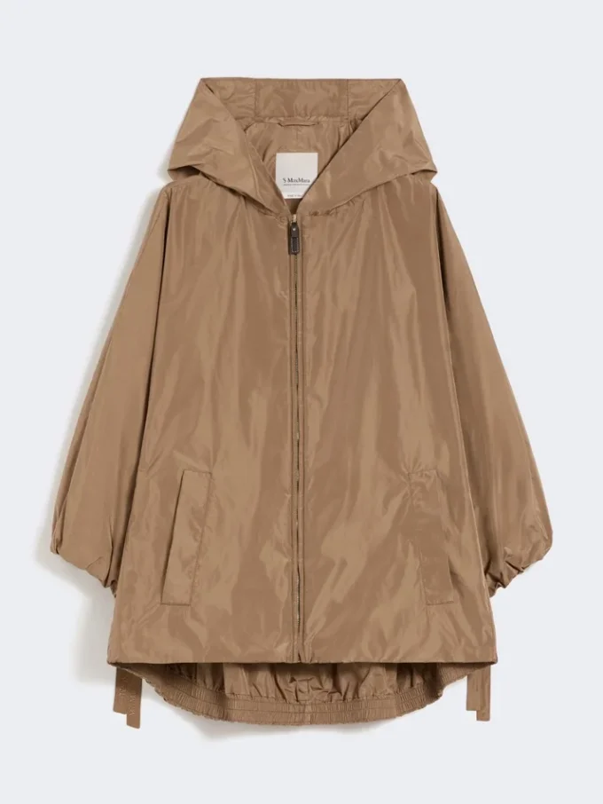 Giacca in taffetà idrorepellente, color cammello