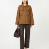 Giacca in twill idrorepellente, color tabacco