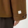 Giacca in twill idrorepellente, color tabacco