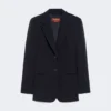 Giacca monopetto in cady, blu navy Giacca monopetto in cady, blu navy
