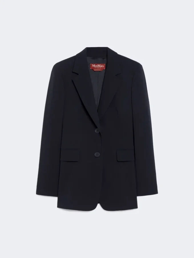 Giacca monopetto in cady, blu navy Giacca monopetto in cady, blu navy