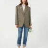 Giacca oversize in lana, marrone Giacca oversize in lana, marrone