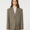 Giacca oversize in lana, marrone Giacca oversize in lana, marrone