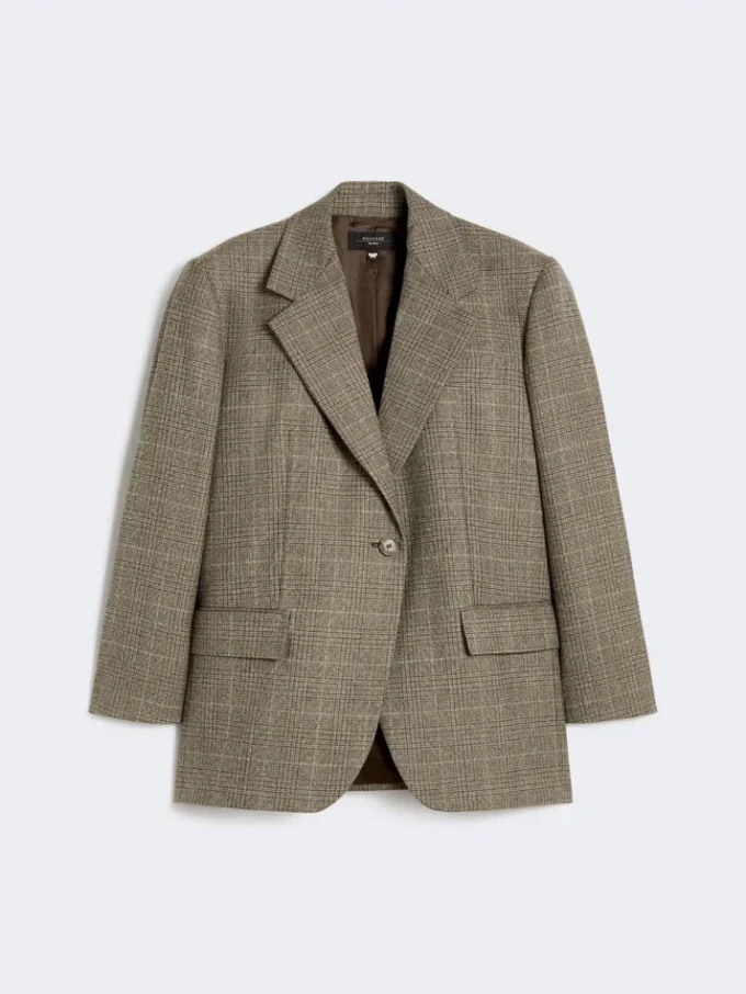 Giacca oversize in lana, marrone Giacca oversize in lana, marrone
