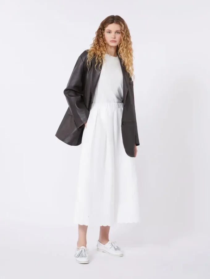 Giacca oversize in pelle, marrone Giacca oversize in pelle, marrone