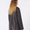 Giacca oversize in pelle, marrone Giacca oversize in pelle, marrone