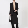 Giacca sartoriale in Pure Wool elasticizzata naturale, nera Giacca sartoriale in Pure Wool elasticizzata naturale, nera