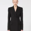 Giacca sartoriale in Pure Wool elasticizzata naturale, nera Giacca sartoriale in Pure Wool elasticizzata naturale, nera