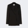 Giacca sartoriale in Pure Wool elasticizzata naturale, nera Giacca sartoriale in Pure Wool elasticizzata naturale, nera