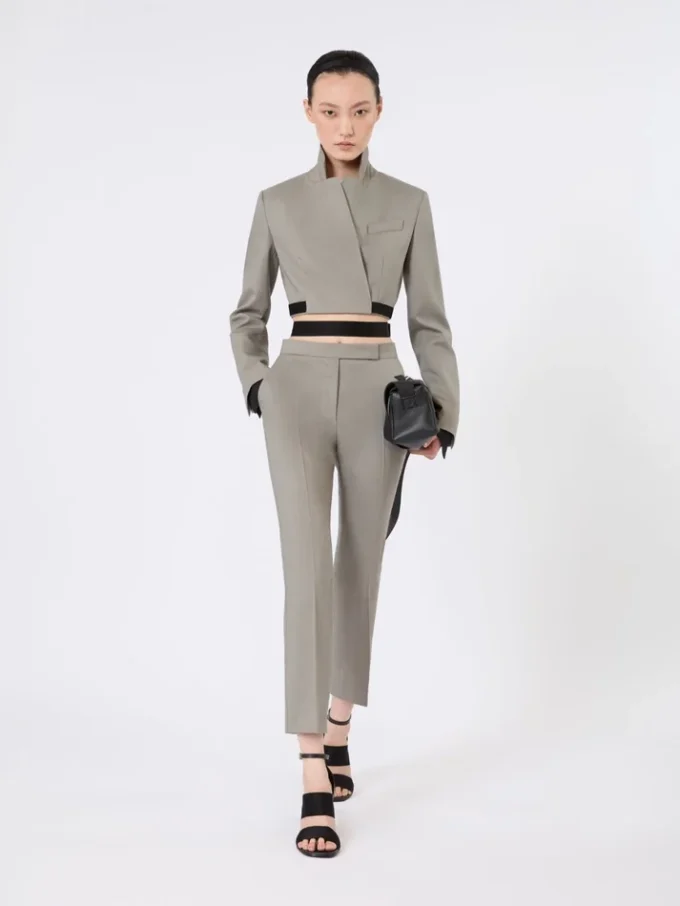 Giacca slim fit in lana, mohair e seta, grigio medio Giacca slim fit in lana, mohair e seta, grigio medio