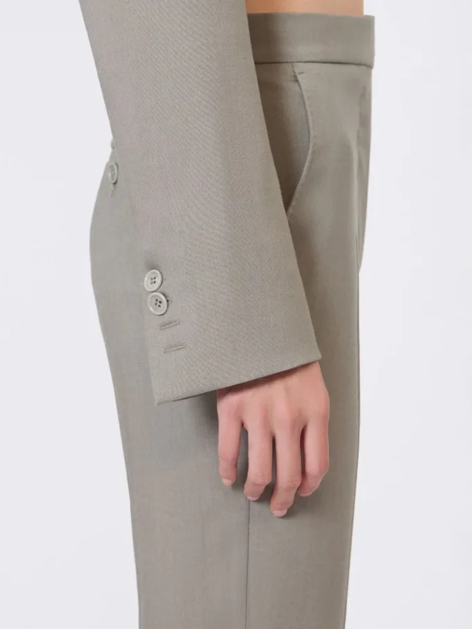 Giacca slim fit in lana, mohair e seta, grigio medio Giacca slim fit in lana, mohair e seta, grigio medio