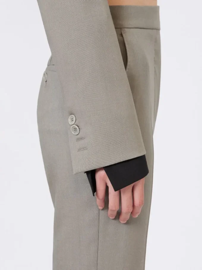 Giacca slim fit in lana, mohair e seta, grigio medio Giacca slim fit in lana, mohair e seta, grigio medio