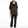 Gilet imbottito idrorepellente con cappuccio, nero Gilet imbottito idrorepellente con cappuccio, nero