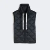 Gilet imbottito in tela di nylon idrorepellente, blu notte Gilet imbottito in tela di nylon idrorepellente, blu notte