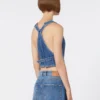 Gilet in denim slim fit, blu notte Gilet in denim slim fit, blu notte