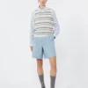 Gilet in filato di lino, multicolore Gilet in filato di lino, multicolore