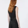 Gilet in tela di lino, nero Gilet in tela di lino, nero