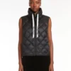 Gilet in tela di nylon idrorepellente, nero Gilet in tela di nylon idrorepellente, nero