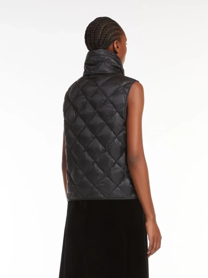 Gilet in tela di nylon idrorepellente, nero Gilet in tela di nylon idrorepellente, nero