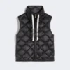 Gilet in tela di nylon idrorepellente, nero Gilet in tela di nylon idrorepellente, nero