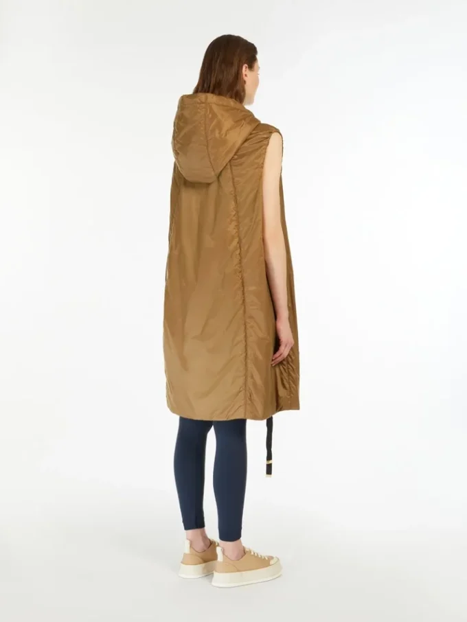 Gilet in tela idrorepellente, color caramello Gilet in tela idrorepellente, color caramello