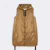 Gilet in tela idrorepellente, color caramello Gilet in tela idrorepellente, color caramello