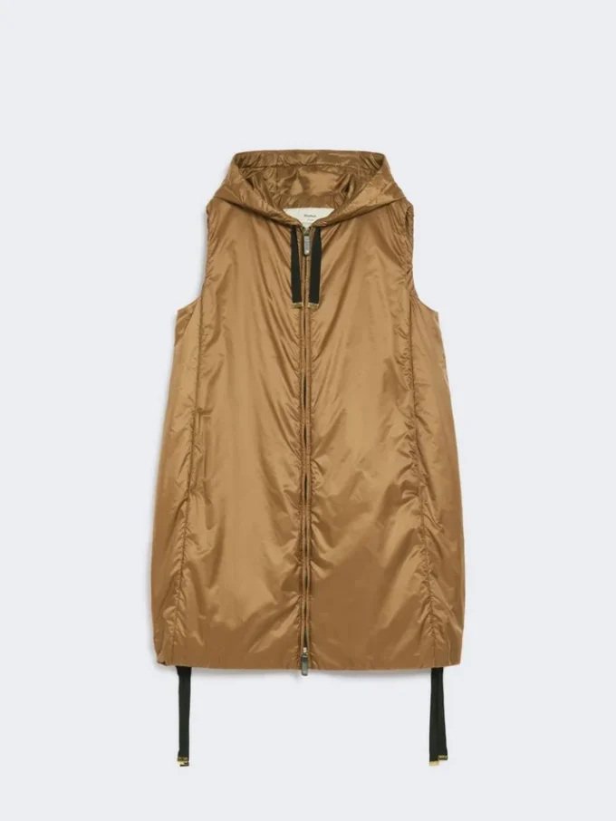 Gilet in tela idrorepellente, color caramello Gilet in tela idrorepellente, color caramello