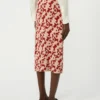 Gonna in filato jacquard, rossa Gonna in filato jacquard, rossa