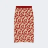 Gonna in filato jacquard, rossa Gonna in filato jacquard, rossa