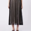 Gonna in tulle plissettato, nera