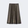 Gonna in tulle plissettato, nera