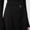 Gonna lunga in lana con cintura, nera Gonna lunga in lana con cintura, nera